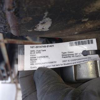 Blue Bird Vision Fuel Tank for a Ic Corporation CE