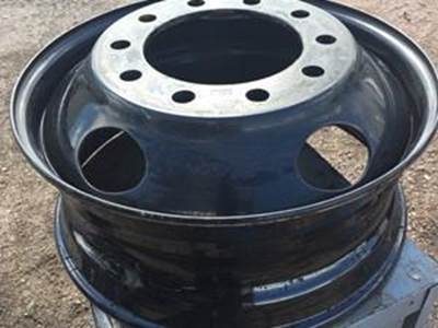 Quality used steel truck rim, 22.5" x 8" hub piloted, 10-stud, 5 hand hole
