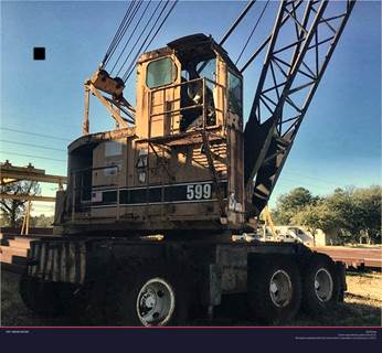 50 Ton American 599WM Friction Wagon Crane, 75' Lattice Boom