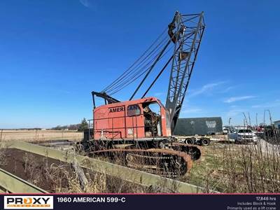 1960 American 599C Crawler Crane