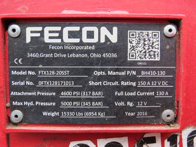bo-chan307！ブレンド米25kg！ 2016 Fecon FTX128-20SST Forestry Mulcher For Sale, 1,895