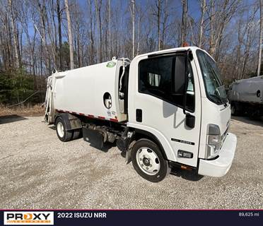 Isuzu NRR Side Load Garbage Truck