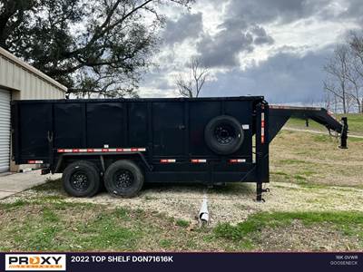 2022 TOP SHELF Gooseneck Dump Trailer