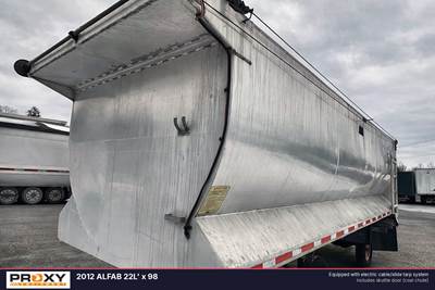 2012 Alfab 22 Ft Round Bottom Aluminum Dump Bed 98"W x 74"H