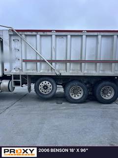 2006 Benson 18' x 96" Aluminum Dump Body with Hoist & Electric Tarp