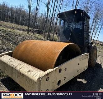 Ingersoll-Rand SD105DX TF Smooth Drum Roller Compactor