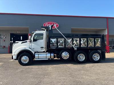 Kenworth T880 Tri Axle Dump Truck - Paccar 455HP, 6 Speed Allison Rds Automatic, 16' Dump