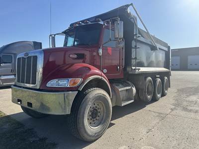 Peterbilt 348 Tri Axle Dump Truck - Paccar 370HP, 6 Speed Automatic, 16' Dump