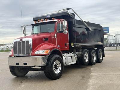 Peterbilt 348 Tri Axle Dump Truck - Paccar 370HP, 6 Speed Automatic, 16' Dump