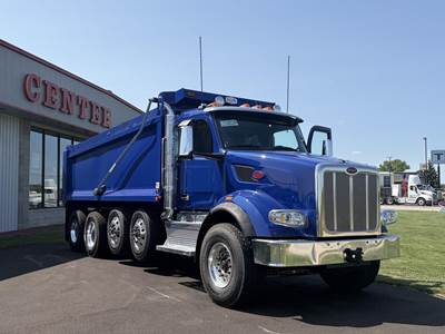 Peterbilt 567 Quad Axle Dump Truck - Paccar 510HP, 6 Speed Automatic