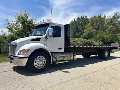 Peterbilt 536 Flatbed Truck - 260HP, 8 Speed Automatic