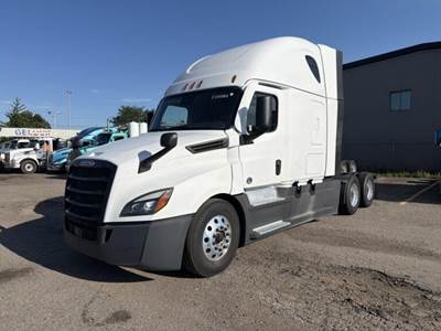Freightliner Cascadia 126 Sleeper Semi Truck - 80" Raised Roof Sleeper, Detroit 455HP, 12 Speed Dt12 Automatic