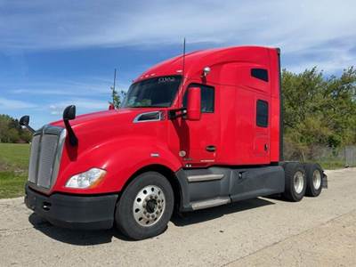 Kenworth T680 Sleeper Semi Truck - 76" Raised Roof Sleeper, Cummins 450HP, 12 Speed Automatic