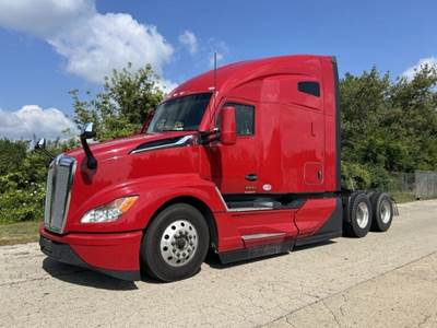 Kenworth T680 Sleeper Semi Truck - 76" Raised Roof Sleeper, Cummins 400HP, 12 Speed Automatic