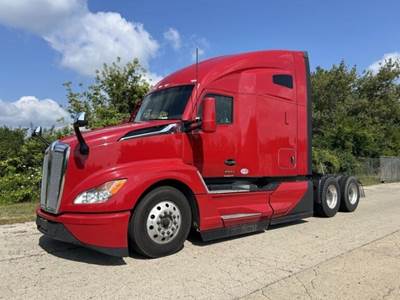 Kenworth T680 Sleeper Semi Truck - 76" Raised Roof Sleeper, Cummins 450HP, 12 Speed Automatic