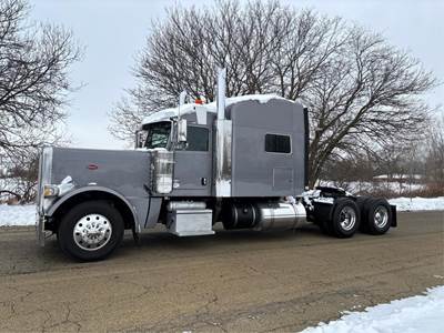 Peterbilt 389 Sleeper Semi Truck - 70" Mid Roof Sleeper, Cummins 605HP, Manual