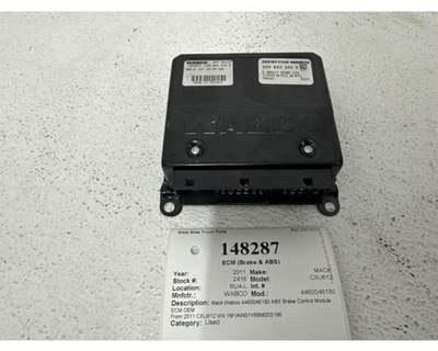 Wabco 4460046180 ABS Control Module for a Mack CXU612