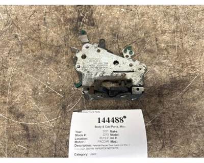 Used 2021 Peterbilt 389 Left Door Latch, Paccar Part # R56-6035-001