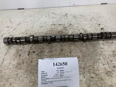Detroit 8929484 Camshaft for a Whitegmc WCA AREO SERIES
