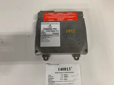 Mack 22008364.P04 Chassis Control Module for a Mack CV713 GRANITE