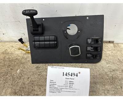 Freightliner Cascadia Dash Panel with Trailer Brake & Rocker Switches, Part # 22-60660-000