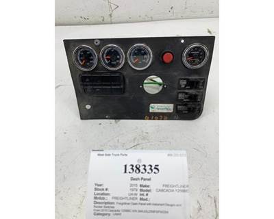2015 Freightliner Cascadia 125BBC Dash Panel with Instrument Gauges and Rocker Switches
