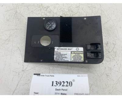 2014 Freightliner Cascadia 125BBC Dash Panel with Rocker Switches and Air Gauge