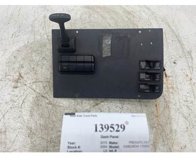 2015 Freightliner Cascadia 125 Dash Panel with Trailer Hand Brake and Rocker Switches