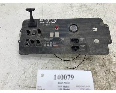 2004 Freightliner Columbia Dash Panel with Trailer Brake and Rocker Switches