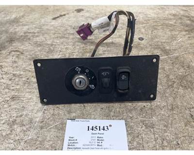 2012 Kenworth T270 Dash Panel with Ignition Switch, Part # S64-1292-101110