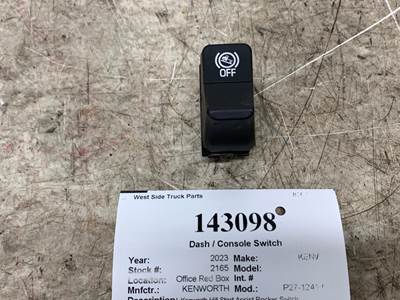 Kenworth P27-1241-045-01 Dashboard Switch for a Kenworth T680