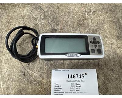 2022 Mack Anthem Doran 360SL Tire Pressure Monitoring System Display Screen