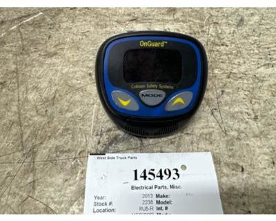 Meritor Wabco OnGuard System Display for 2013 Freightliner Cascadia, Part # 4008508460