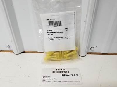 SES (25) Yellow 12-10 AWG - Sealed Crimp Butt Connector Terminals  23847