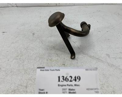 Caterpillar C13 Front Sump Oil Pick Up Tube Assembly, Part # 210-1744, Fits Kenworth T800