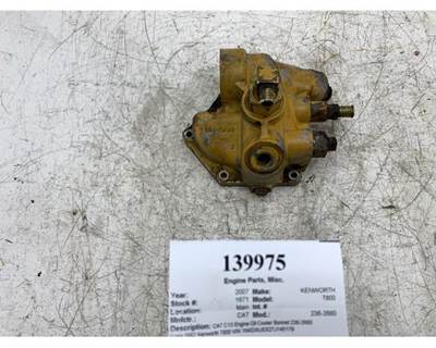 Caterpillar C13 Engine Oil Cooler Bonnet, Part # 236-2660 for 2007 Kenworth T800