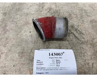 Cummins ISX Engine Air Inlet Adapter, Part # 3682179 for International 9400I