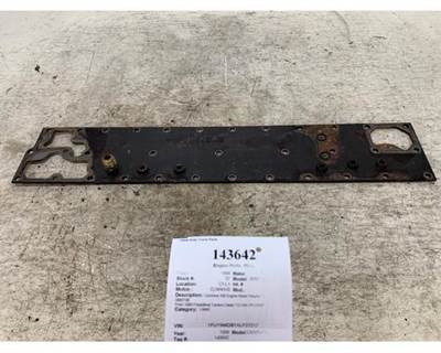 Cummins ISM Engine Water Header Cover for Oil Cooler, Part # 3895736