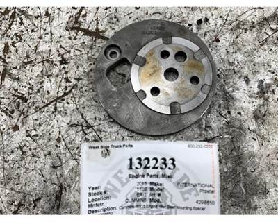 Cummins ISX15 Engine Idler Gear Mounting Spacer Plate, Part # 4298650, For International Prostar