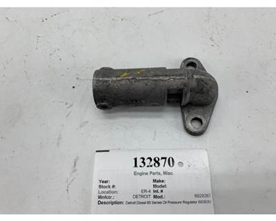 Detroit Diesel 60 Series Oil Pressure Regulator, Part # 8929283