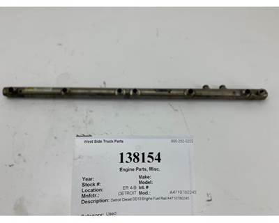 Detroit Diesel DD13 Engine Fuel Rail, Part # A4710780245