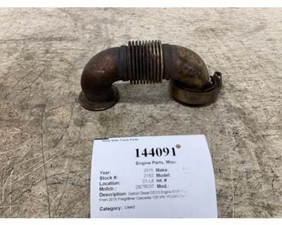 Detroit Diesel DD13 Engine EGR Pipe, Part # A4711400508 for 2015 Freightliner Cascadia 126