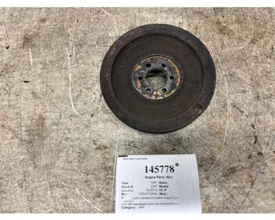 Cummins N14 Celect Plus Engine Accessory Drive Pulley 1666412C1 from 1997 International F-9370