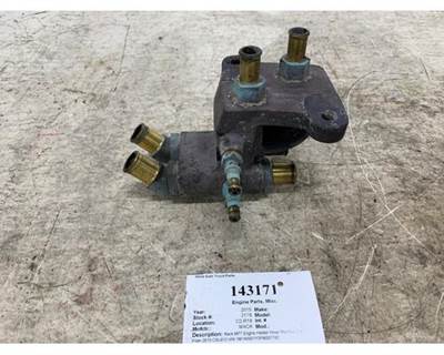 Mack MP7 Engine Heater Hose Manifold, Part # 21600003, for 2015 CXU612
