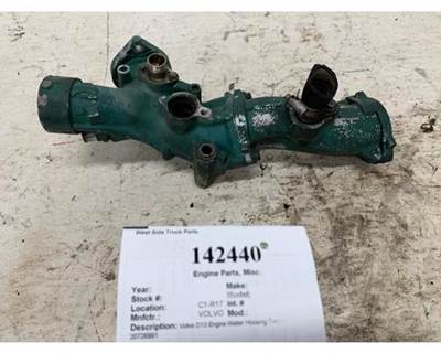 Volvo D13 Engine Water Housing Transfer Tube, Part # 20726991
