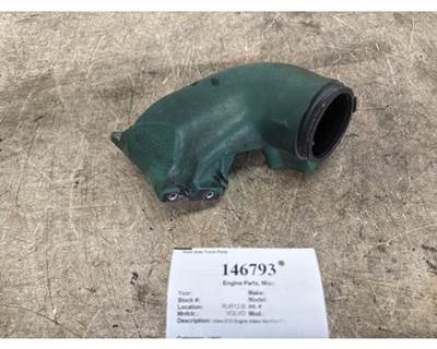 Volvo D13 Engine Intake Manifold Elbow, Part # 21610053