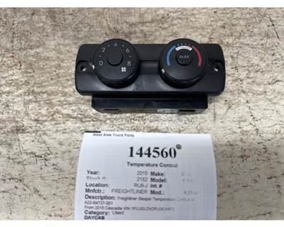 2015 Freightliner Cascadia 126 Sleeper Temperature Control AC Heat HVAC, Part # A22-64737-001