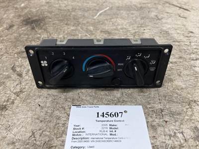 International 3518702C93 Heater / AC Temp Control for a International 9400I