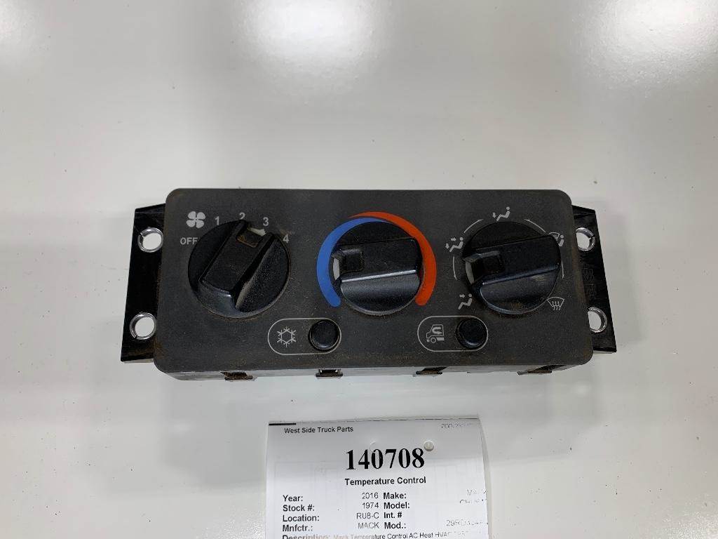 2016 Mack 29RD324AM Heater / AC Temp Control for a Mack CHU613 For Sale