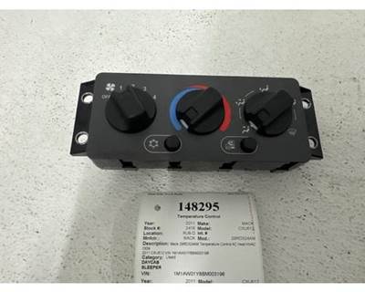 2011 Mack CXU612 29RD324AM Temperature Control AC Heat HVAC